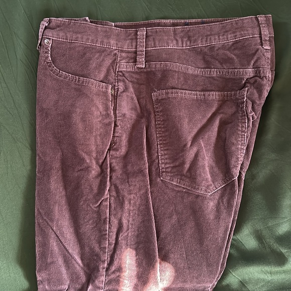 High Rise Vintage Slim Cords With Washwell (espresso brown corduroy GAP pants) - Picture 2 of 7